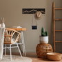 Wallity Mountain 1 Gancho de pared de madera y metal Negro
